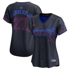 Vladimir Guerrero Jr. Toronto Blue Jays Nike Women's 2024 City Connect Limited Player Jersey - Navy Jerseys