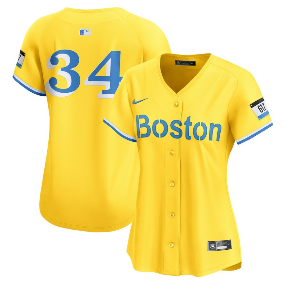 David Ortiz Boston Red Sox Nike Women's City Connect Retired Player Jersey - Gold Jerseys
