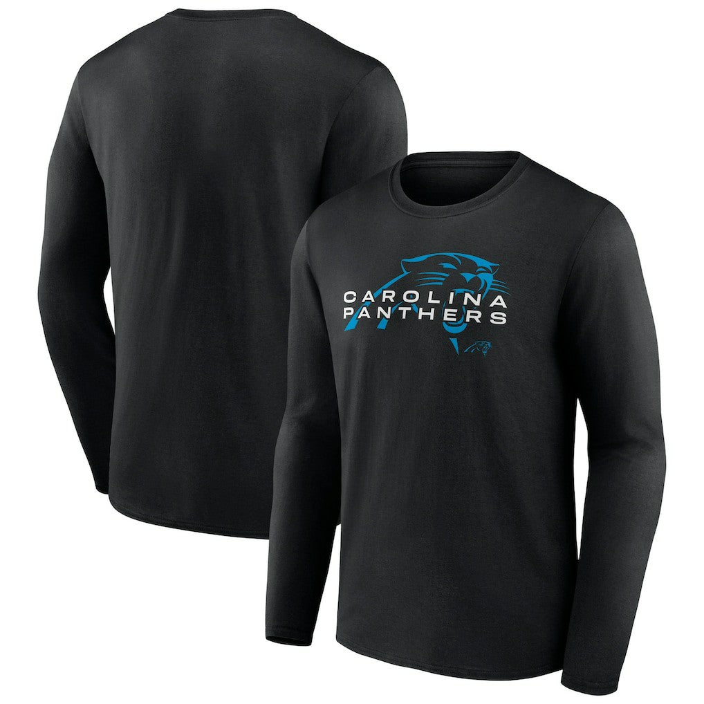 Carolina Panthers Advance to Victory Long Sleeve T-Shirt Black