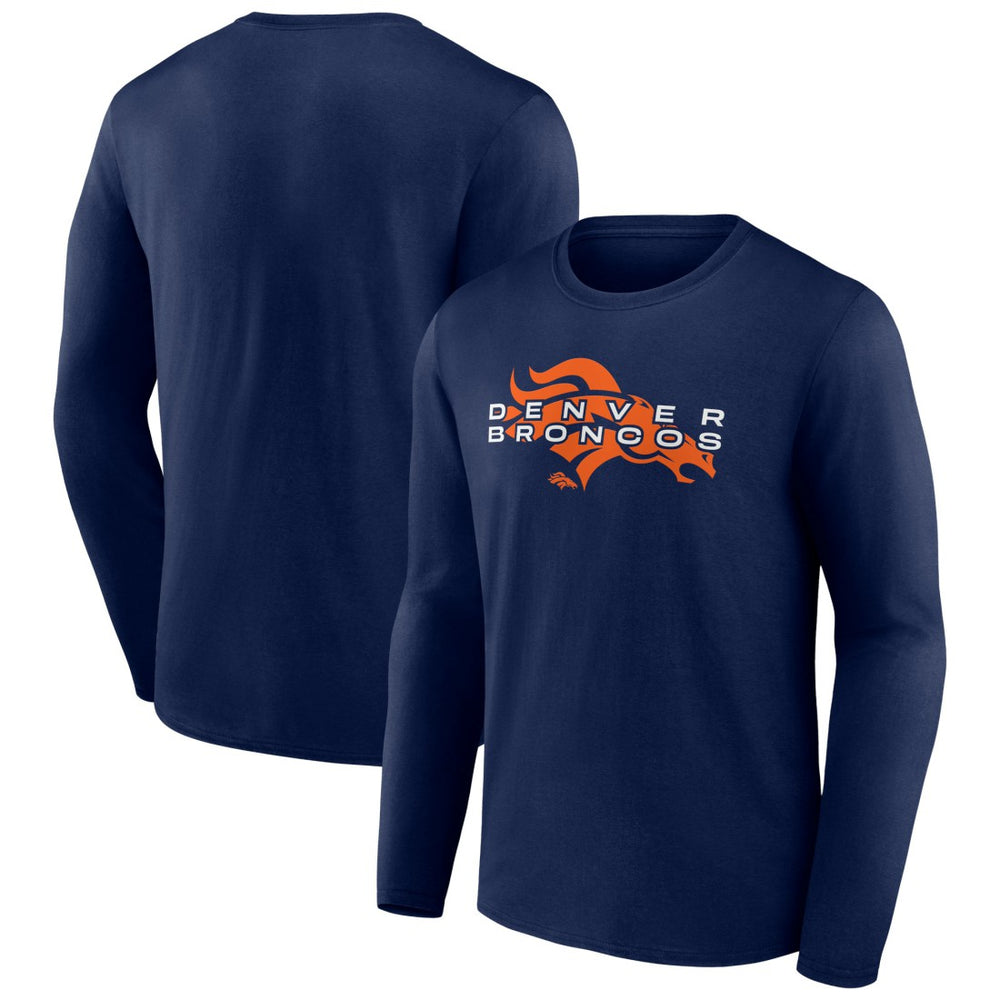 Denver Broncos Advance to Victory Long Sleeve T-Shirt Navy