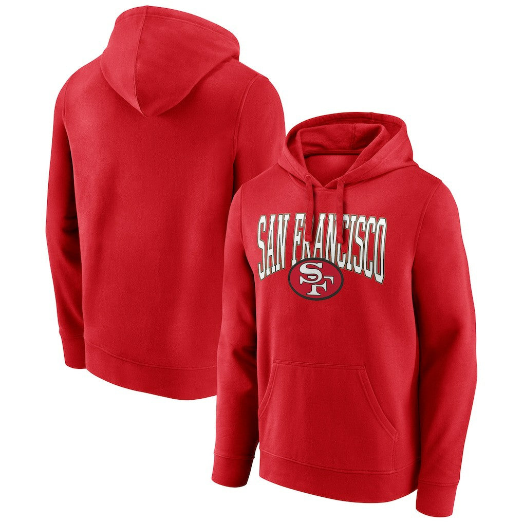 San Francisco 49ers Gridiron Classics Campus Standard Pullover Hoodie Scarlet