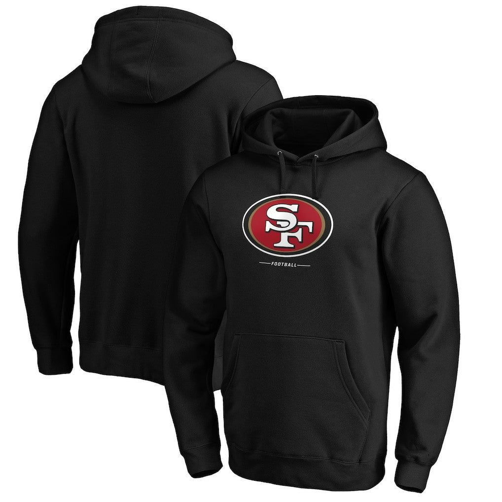 San Francisco 49ers Team Lockup Pullover Hoodie Black