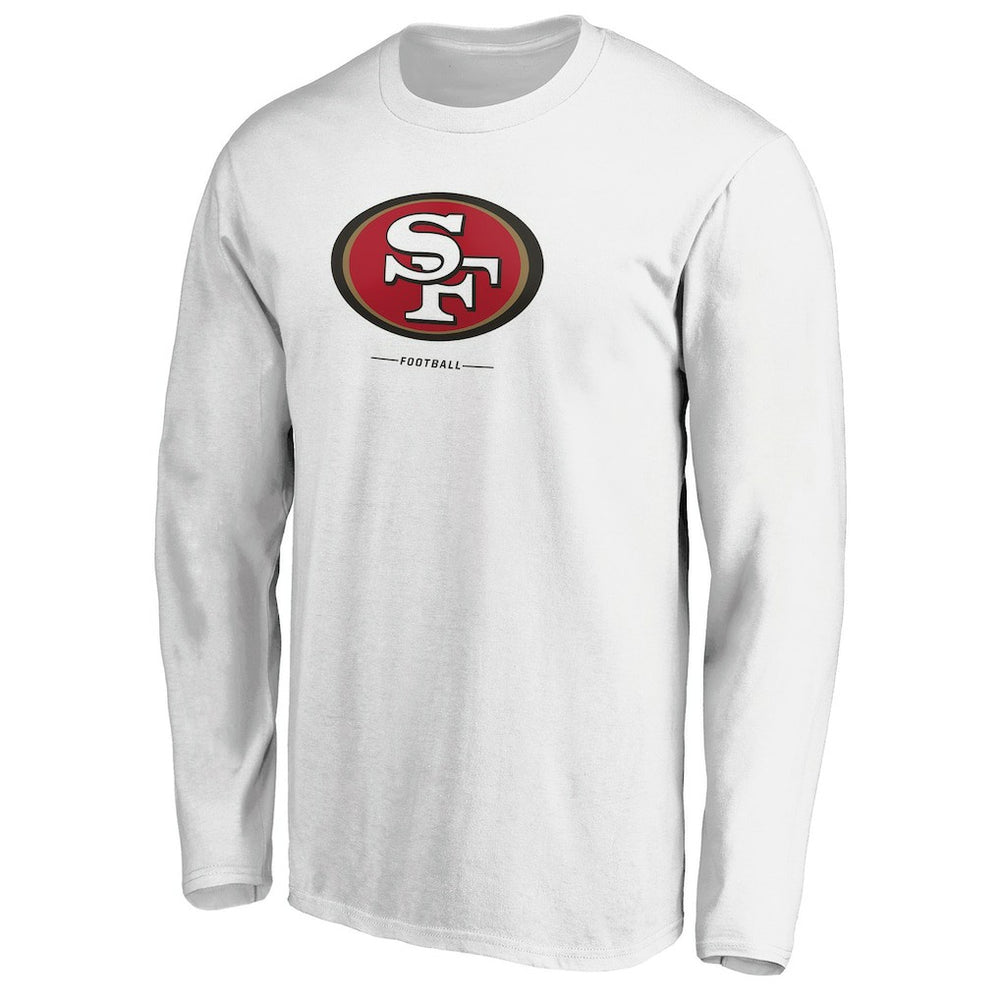 San Francisco 49ers Team Lockup Long Sleeve T-Shirt White