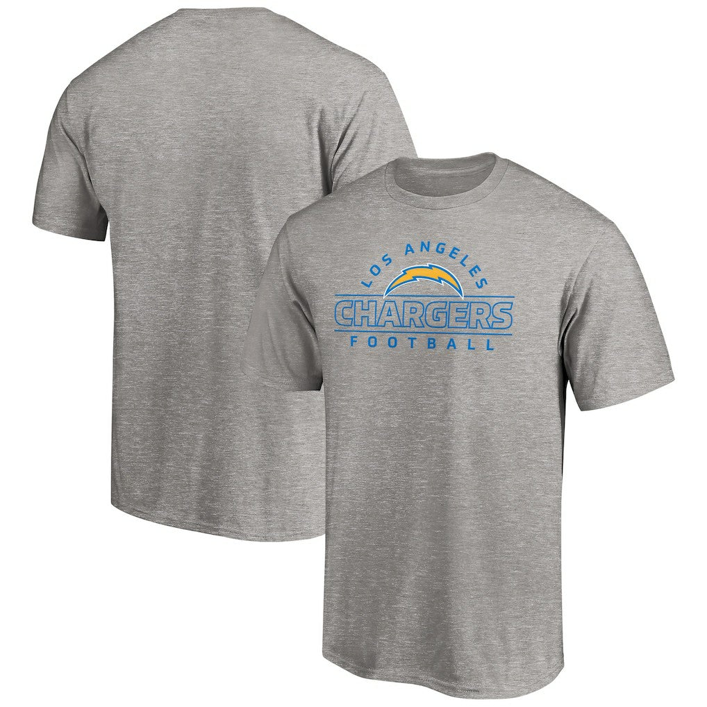 Los Angeles Chargers Dual Threat T-Shirt Heather Gray