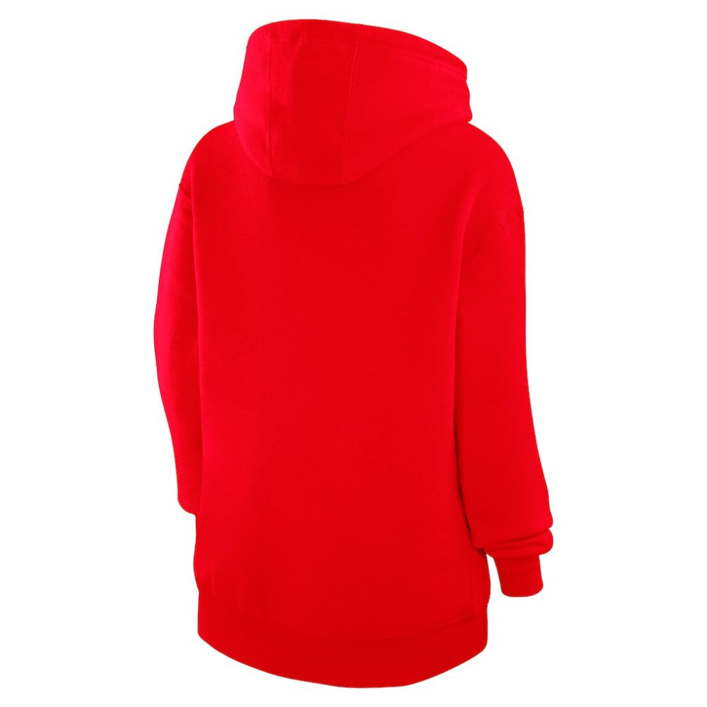 Los Angeles Angels G-III 4Her by Carl Banks Women's Heart Fleece Pullover Hoodie - Red Hoodies