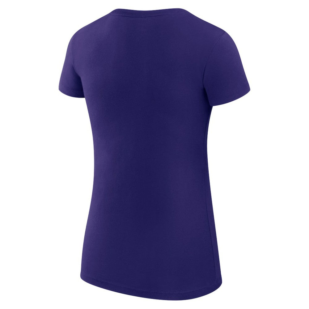 Colorado Rockies G-III 4Her by Carl Banks Women's Super-Slim Fit Lightweight Heart Graphic T-Shirt - Purple T-shirts