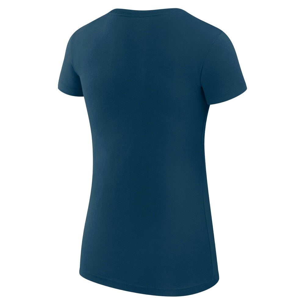 Milwaukee Brewers G-III 4Her by Carl Banks Women's Super-Slim Fit Lightweight Heart Graphic T-Shirt - Navy T-shirts