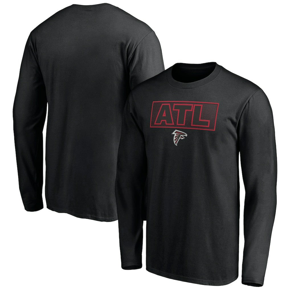 Atlanta Falcons Squad Throwbacks Long Sleeve T-Shirt Black