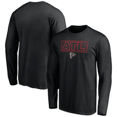 Atlanta Falcons Squad Throwbacks Long Sleeve T-Shirt Black