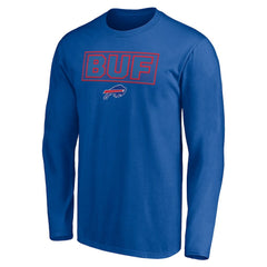 Buffalo Bills Squad Throwbacks Long Sleeve T-Shirt Royal