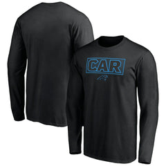 Carolina Panthers Squad Throwbacks Long Sleeve T-Shirt Black