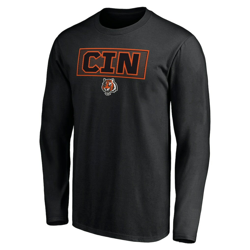 Cincinnati Bengals Squad Throwbacks Long Sleeve T-Shirt Black