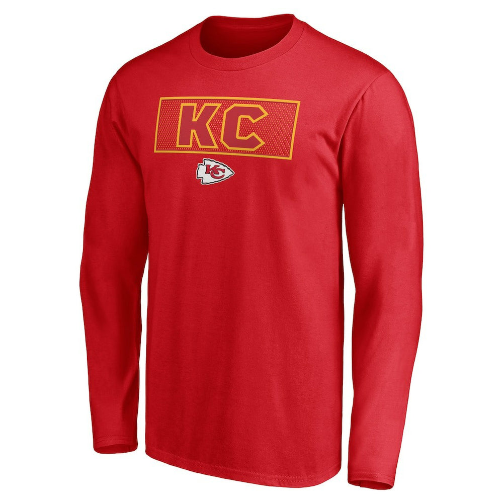 Kansas City Chiefs Squad Throwbacks Long Sleeve T-Shirt Red