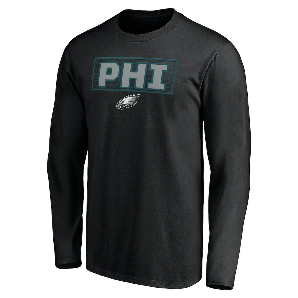Philadelphia Eagles Squad Throwbacks Long Sleeve T-Shirt Black