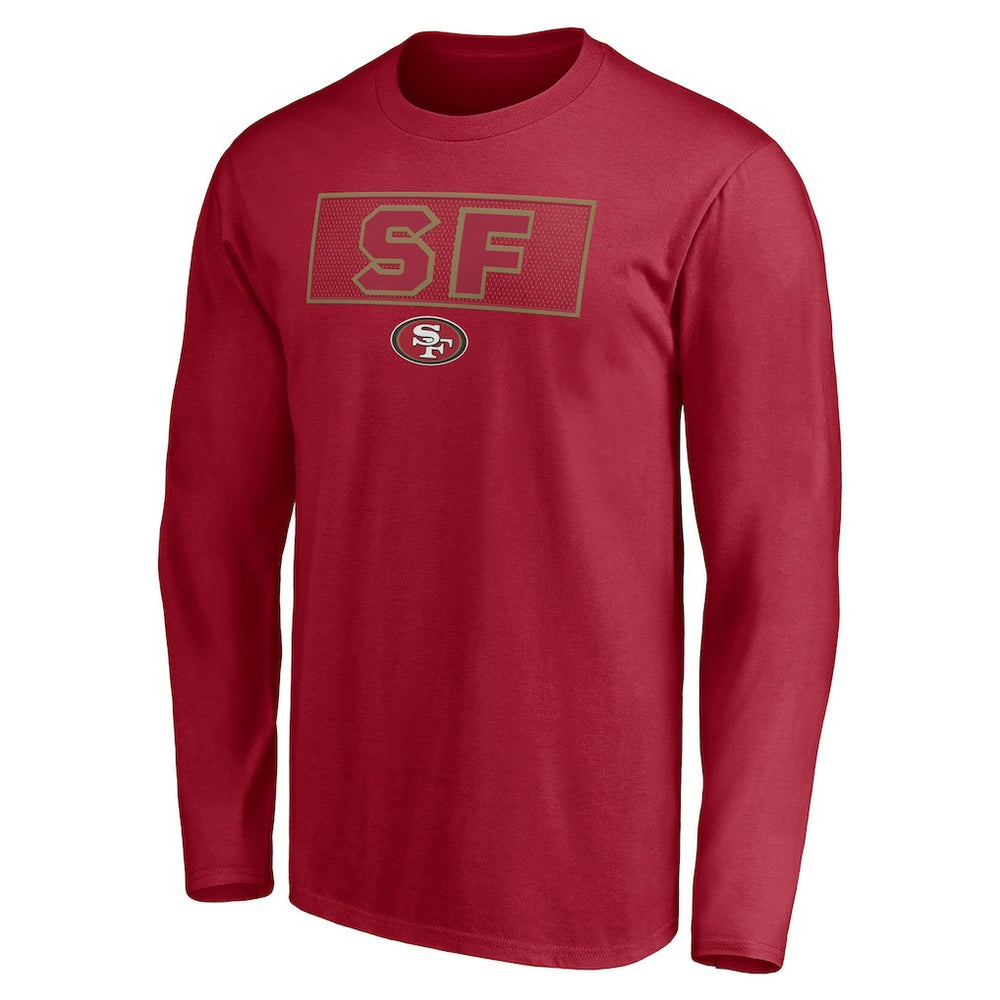 San Francisco 49ers Squad Throwbacks Long Sleeve T-Shirt Scarlet