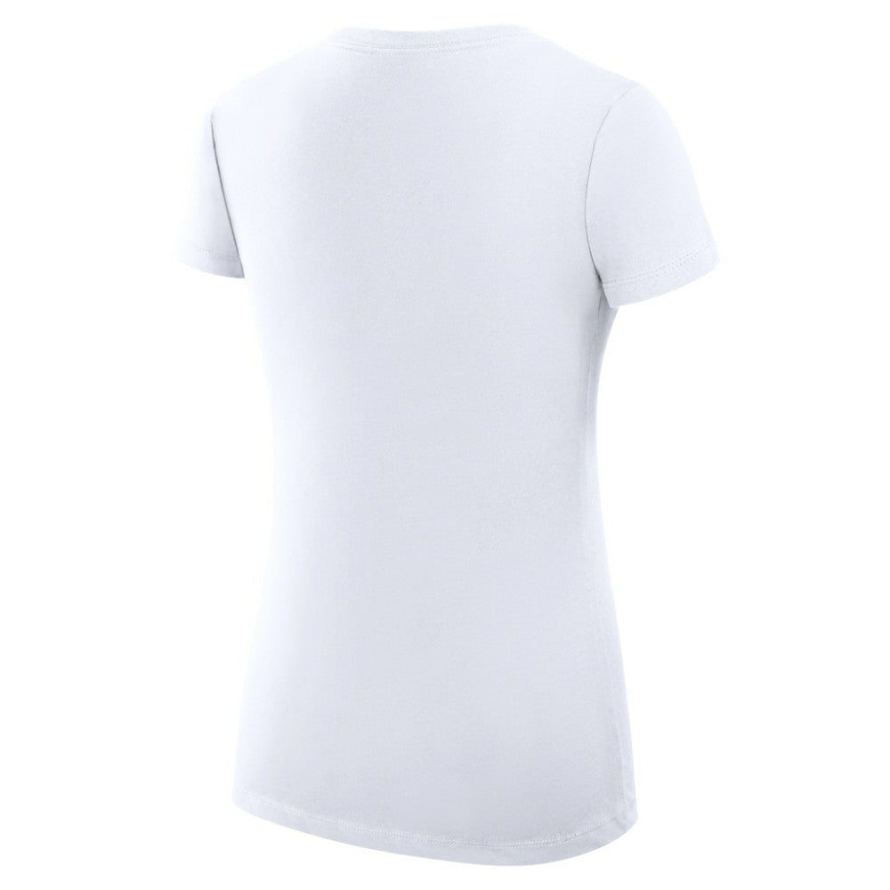 San Diego Padres G-III 4Her by Carl Banks Women's Super-Slim Fit Lightweight Heart V-Neck T-Shirt - White T-shirts