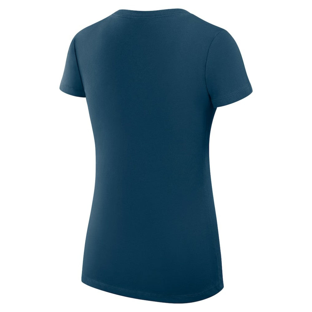 St. Louis Cardinals G-III 4Her by Carl Banks Women's Super-Slim Fit Lightweight Heart V-Neck T-Shirt - Navy T-shirts