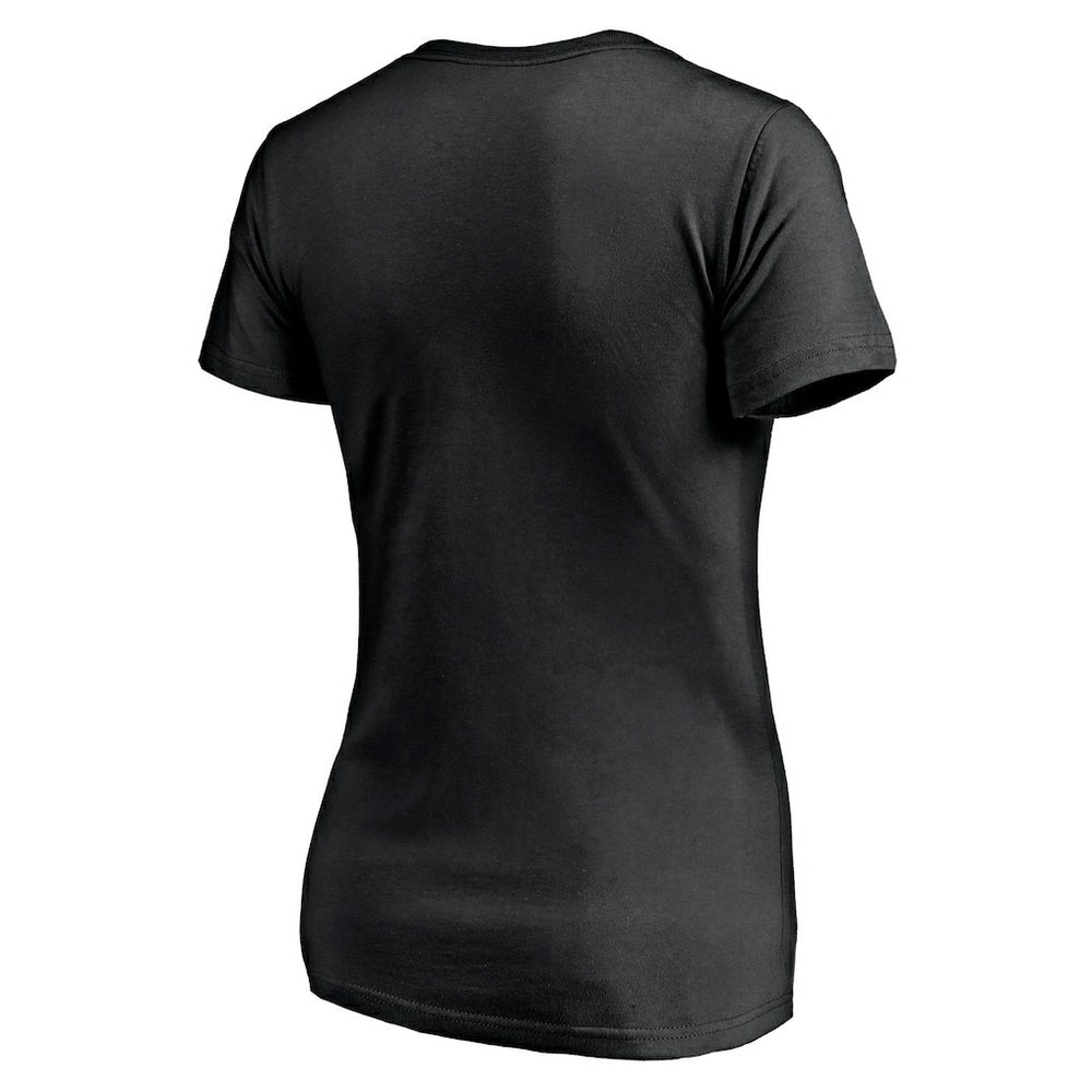 Las Vegas Raiders Women's Depth Chart V-Neck T-Shirt Black