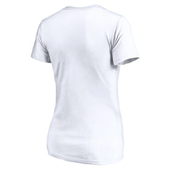 Los Angeles Chargers Women's Depth Chart V-Neck T-Shirt White
