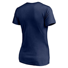 Seattle Seahawks Women's Depth Chart V-Neck T-Shirt College Navy