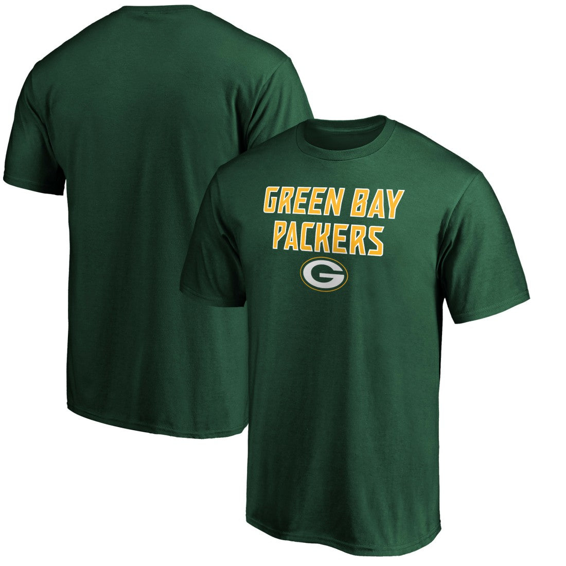 Green Bay Packers Game Day Stack T-Shirt Green