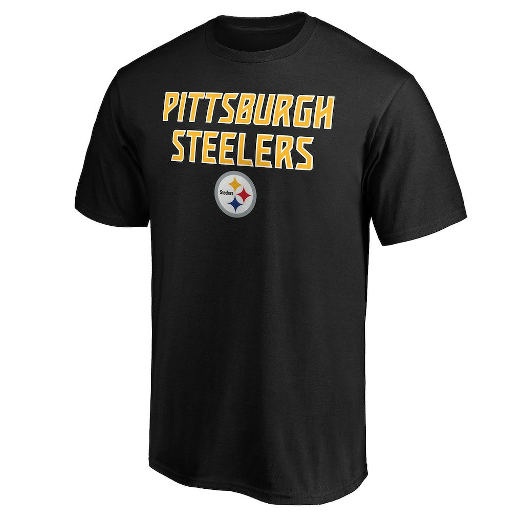 Pittsburgh Steelers Game Day Stack T-Shirt Black