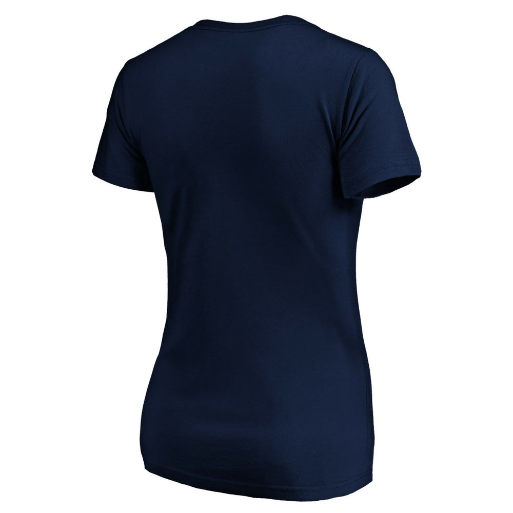 Denver Broncos Women's Mascot In Bounds V-Neck T-Shirt Navy