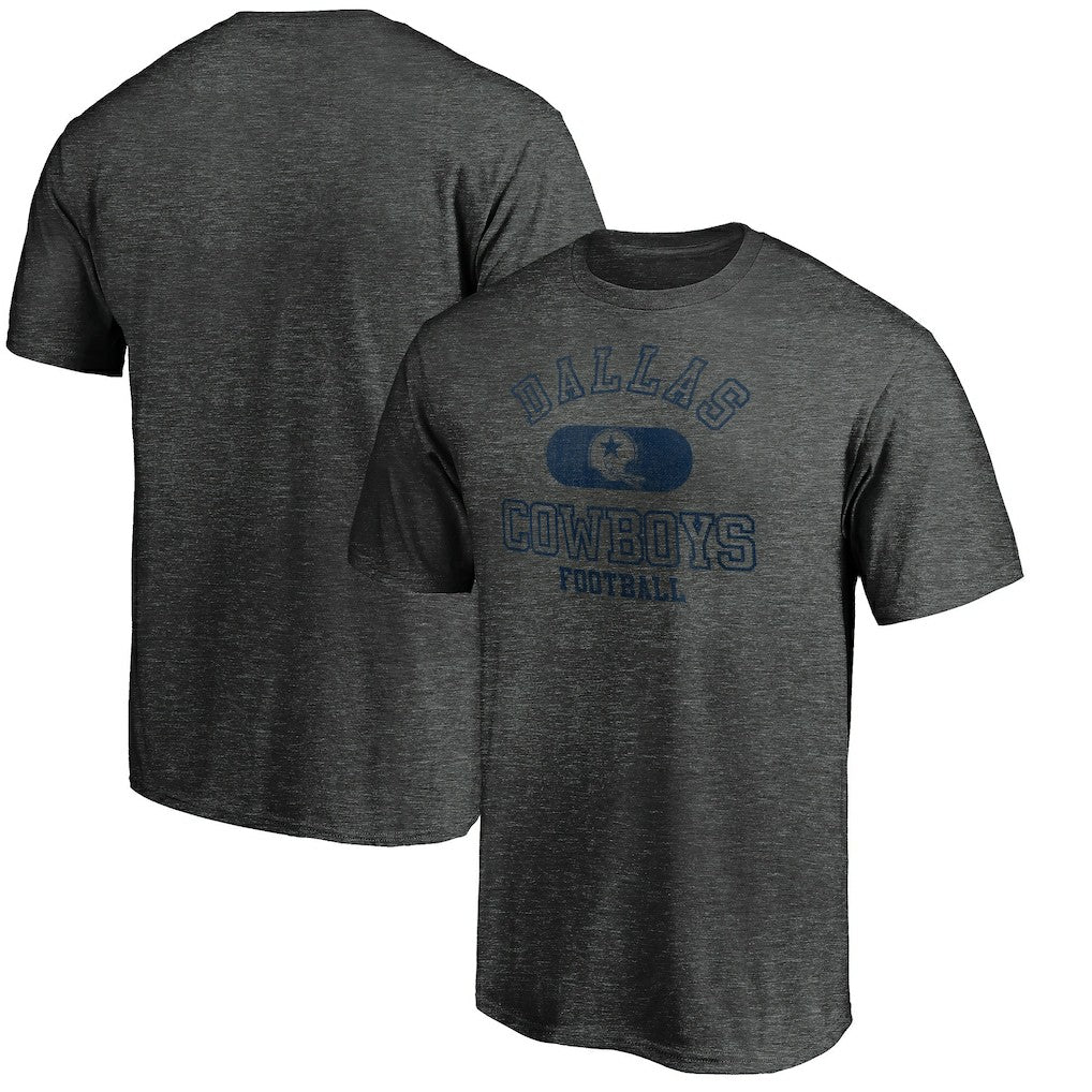 Dallas Cowboys Varsity Issued Throwback T-Shirt Heather Charcoal
