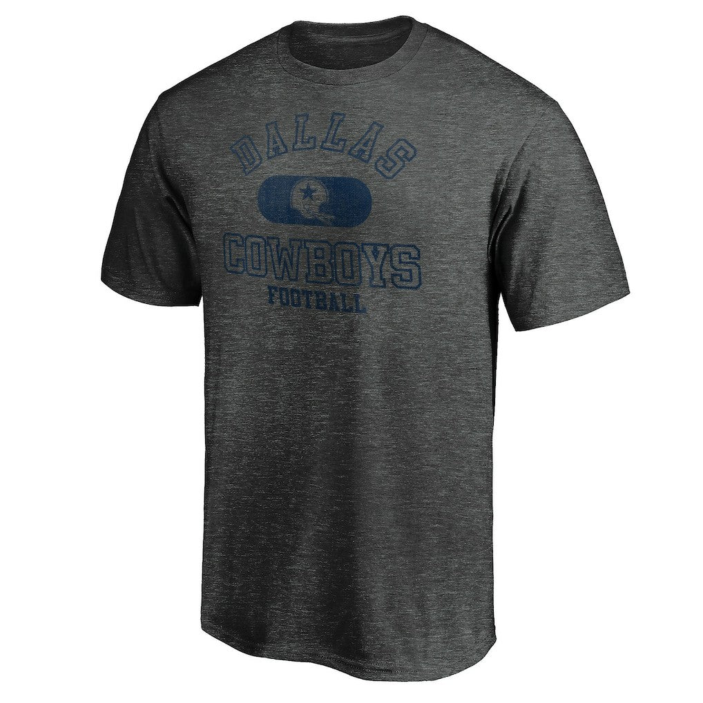 Dallas Cowboys Varsity Issued Throwback T-Shirt Heather Charcoal