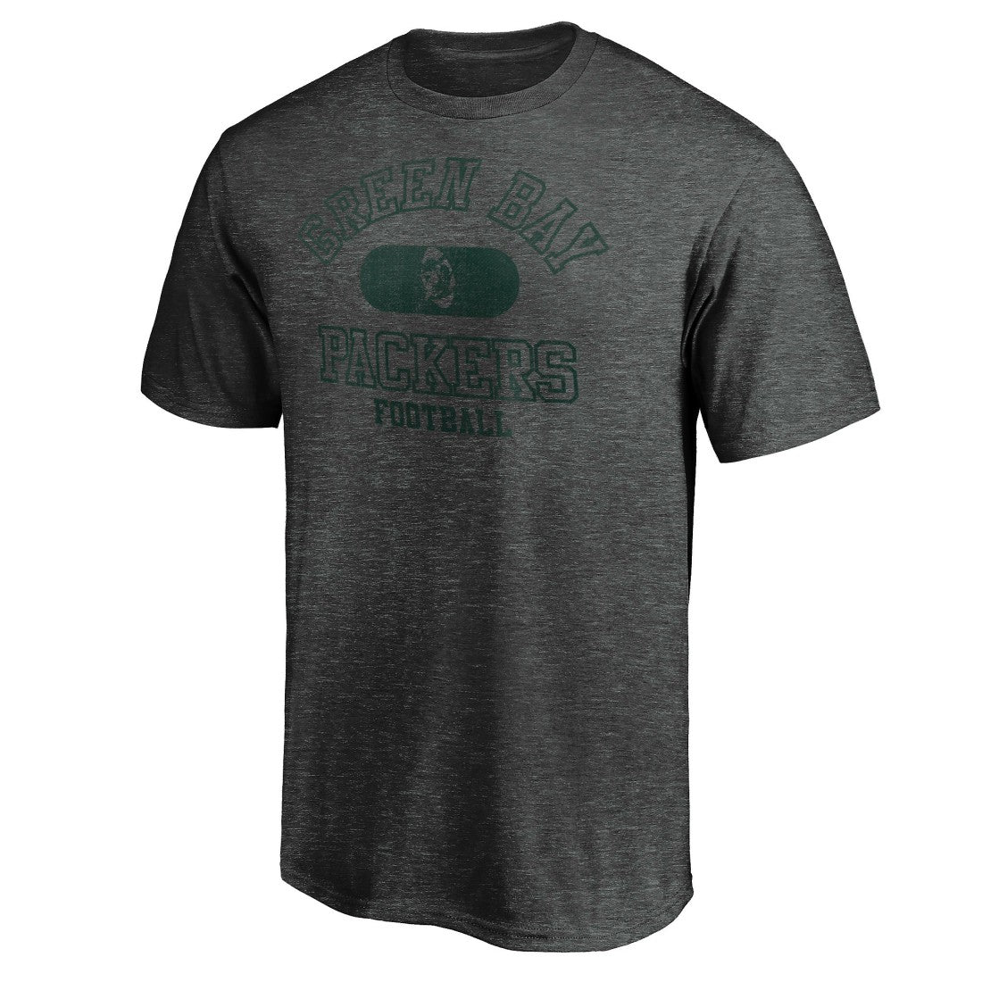 Green Bay Packers Varsity Issued Throwback T-Shirt Heather Charcoal