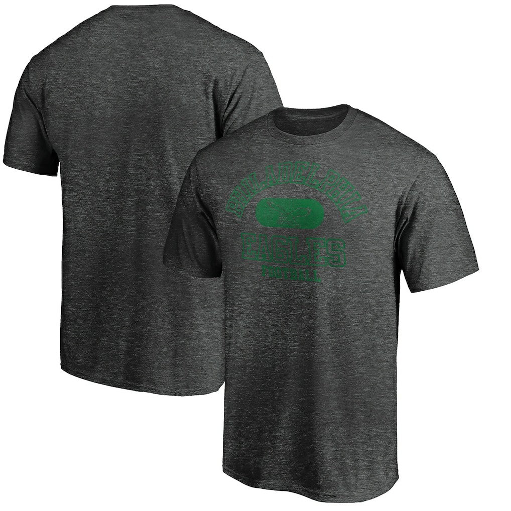 Philadelphia Eagles Varsity Issued Throwback T-Shirt Heather Charcoal