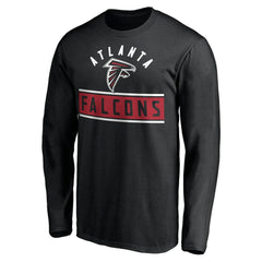 Atlanta Falcons Team Arch Knockout Long Sleeve T-Shirt Black