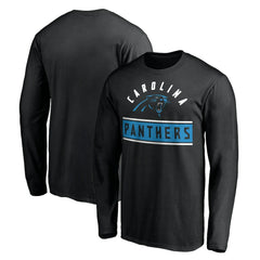 Carolina Panthers Team Arch Knockout Long Sleeve T-Shirt Black