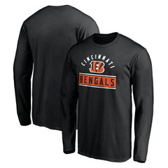 Cincinnati Bengals Team Arch Knockout Long Sleeve T-Shirt Black