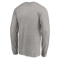 Detroit Lions Team Arch Knockout Long Sleeve T-Shirt Heather Gray