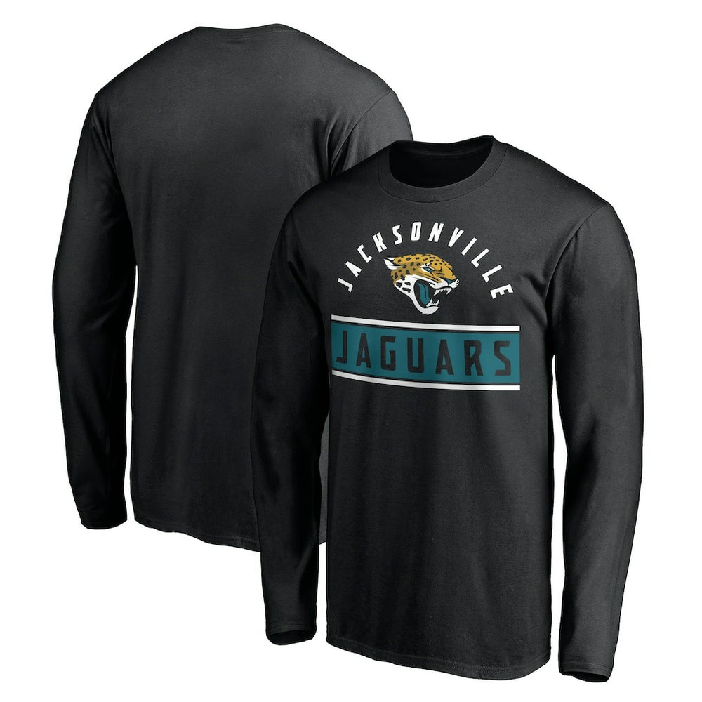 Jacksonville Jaguars Team Arch Knockout Long Sleeve T-Shirt Black
