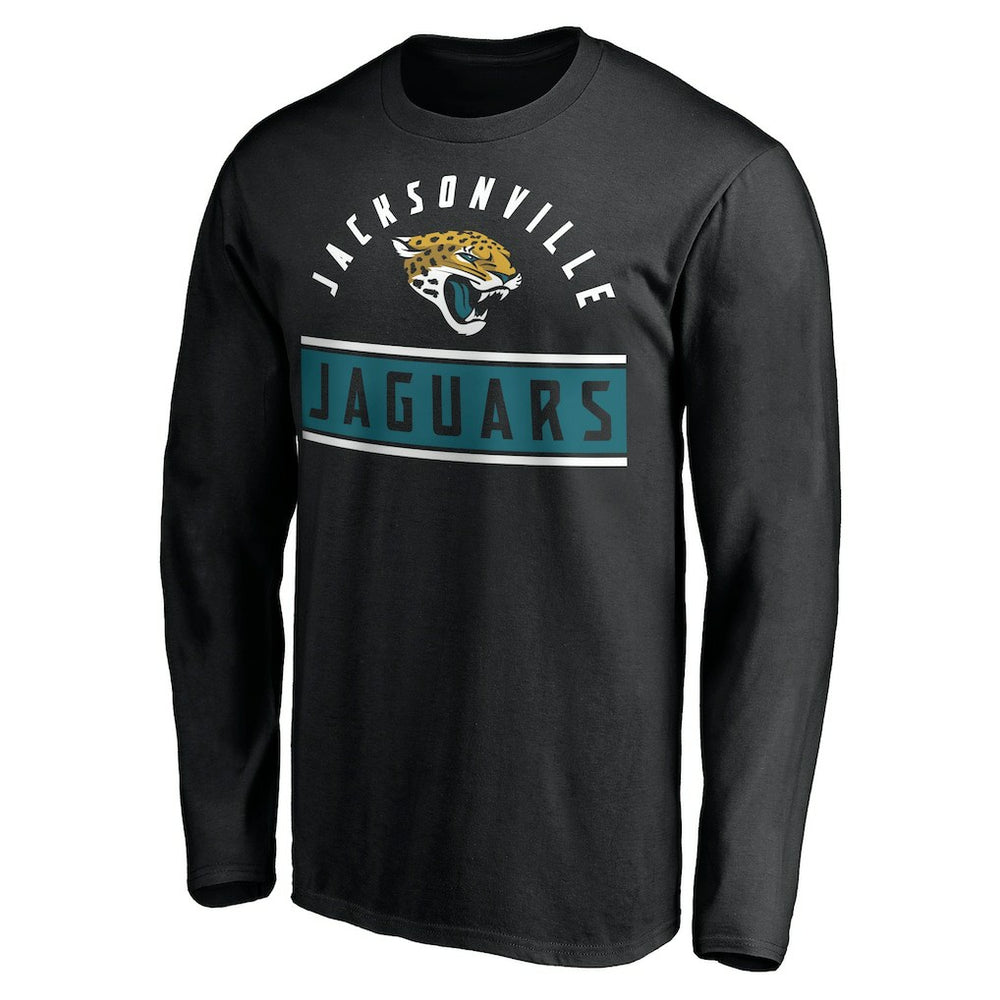 Jacksonville Jaguars Team Arch Knockout Long Sleeve T-Shirt Black