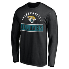 Jacksonville Jaguars Team Arch Knockout Long Sleeve T-Shirt Black