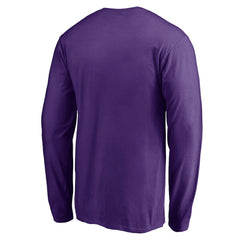 Minnesota Vikings Team Arch Knockout Long Sleeve T-Shirt Purple