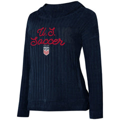 USWNT Concepts Sport Women's Linger Long Sleeve Hooded Top Navy sale