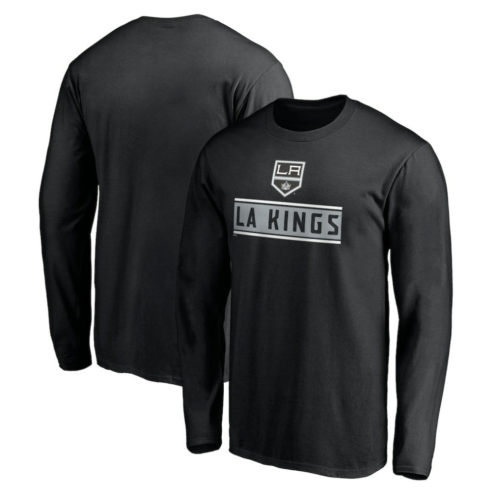 NHL Los Angeles Kings Team Arch Knockout Long Sleeve T-Shirt - Black