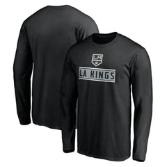 NHL Los Angeles Kings Team Arch Knockout Long Sleeve T-Shirt - Black