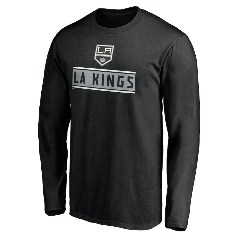 NHL Los Angeles Kings Team Arch Knockout Long Sleeve T-Shirt - Black