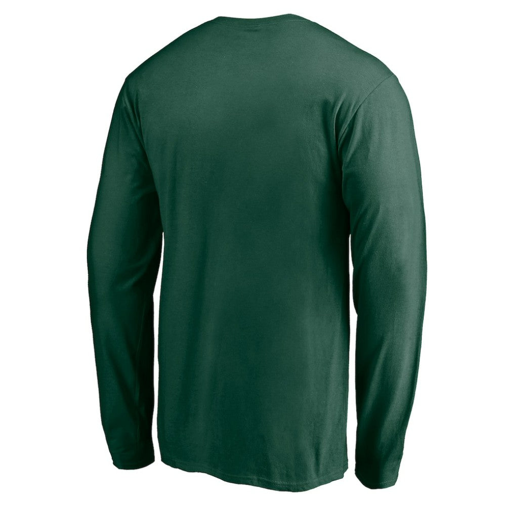 NHL Minnesota Wild Team Arch Knockout Long Sleeve T-Shirt - Green