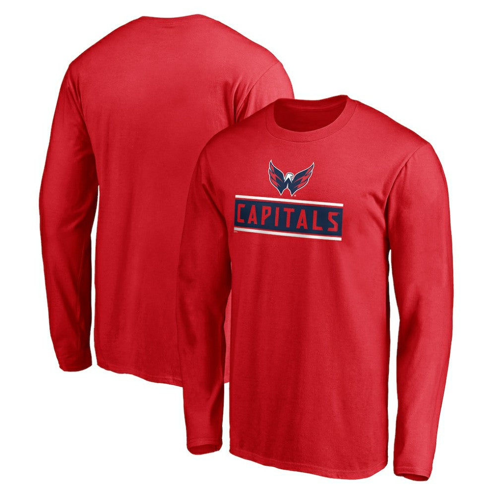 NHL Washington Capitals Team Arch Knockout Long Sleeve T-Shirt - Red