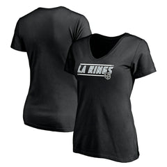 NHL Los Angeles Kings Women's Mascot In Bounds V-Neck T-Shirt - Black