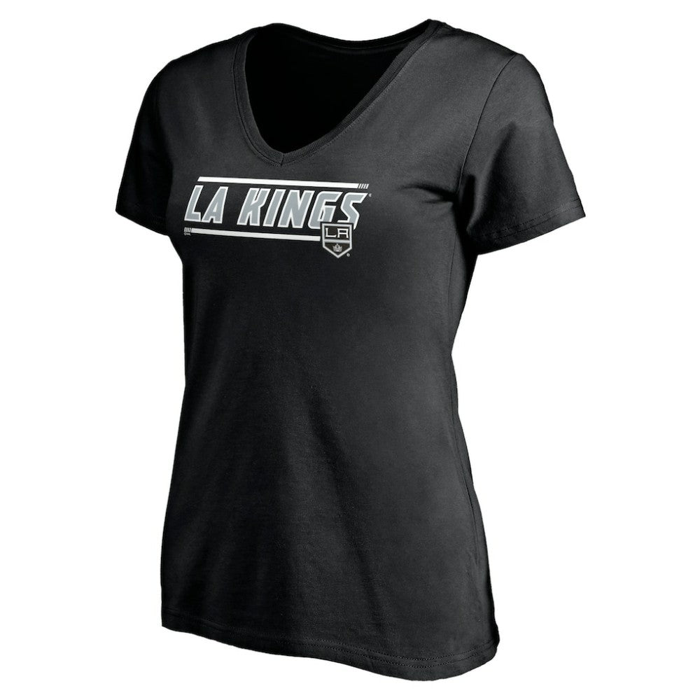 NHL Los Angeles Kings Women's Mascot In Bounds V-Neck T-Shirt - Black