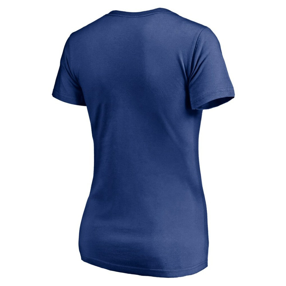 NHL Vancouver Canucks Women's Mascot In Bounds V-Neck T-Shirt - Blue