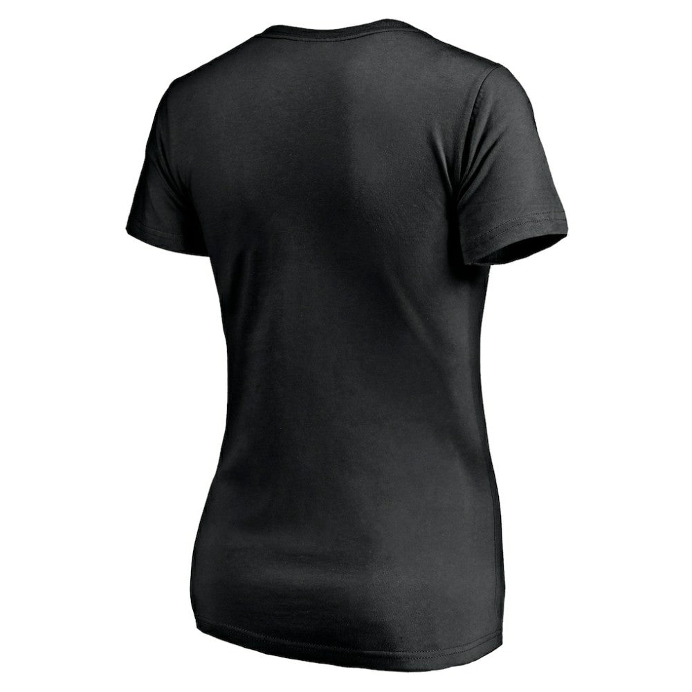 NHL Vegas Golden Knights Women's Mascot In Bounds V-Neck T-Shirt - Black