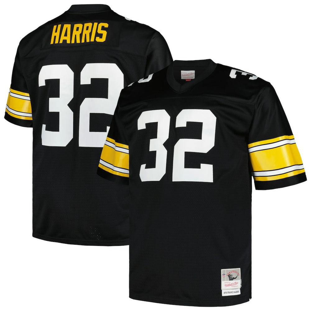 Franco Harris Pittsburgh Steelers Big & Tall 1976 Legacy Retired Player Jersey Black